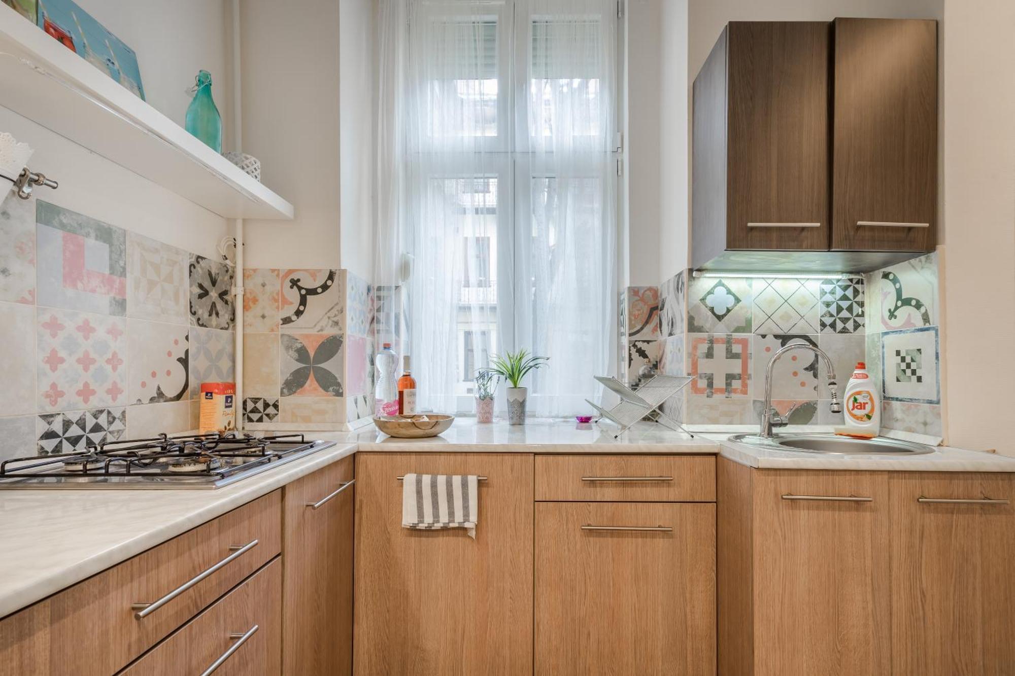 Bpr Stylish Mosaic Home With Terrace Budapest Esterno foto